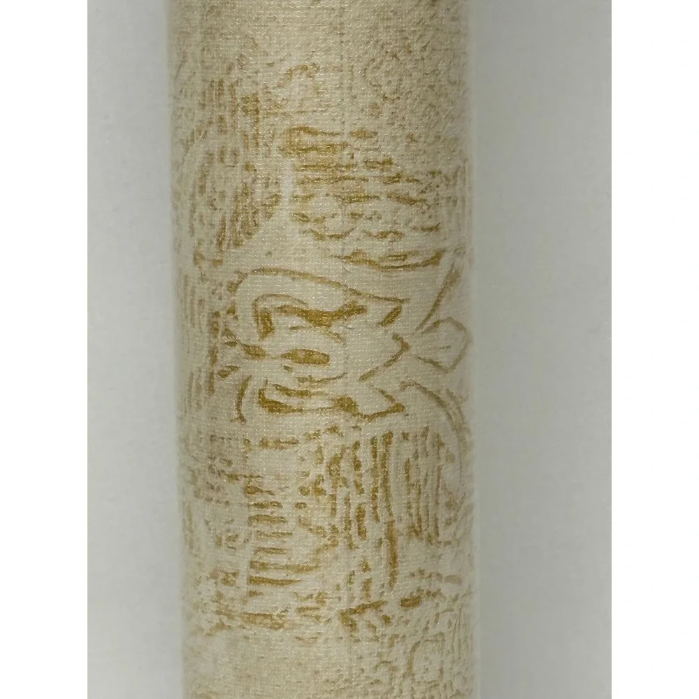 WARNER SOLID VINYL WALLPAPER LAB5161‎ GOLD TEXTURE PREPASTED PEELABLE SCRUBABLE
